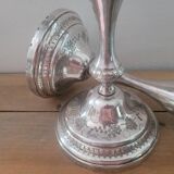 Pair of silver candlesticks 1900