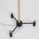 Dansa lamp / C. V. Østergaard floor lamp / reading lamp with "rocket" base / 1960s / 1970s / brass / Danish modern design