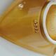 Vallauris yellow wood effect slip pocket emptier