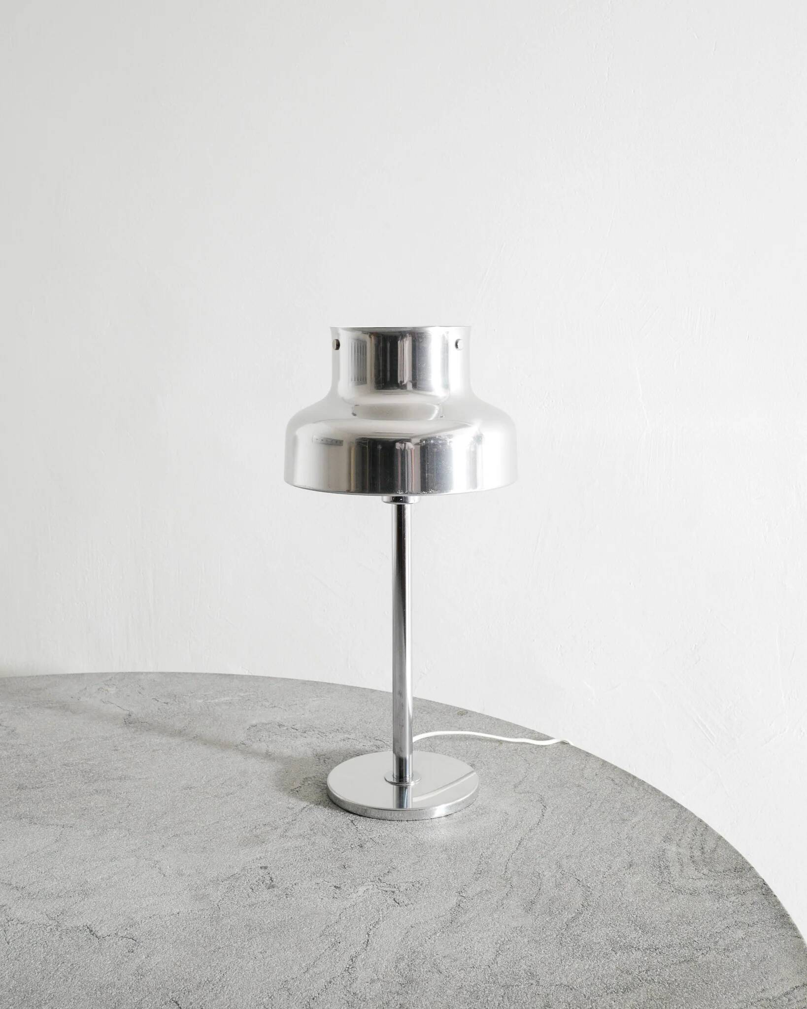 Lampe de bureau en chrome "Bumling" des années 1960 par Anders Pehrs, style scandinave du milieu du siècle.