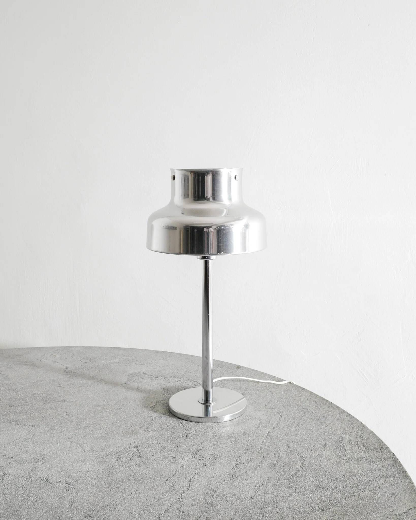 Swedish Mid Century "Bumling" Chrome Desk Table Lamp by Anders Pehrs, 1960s