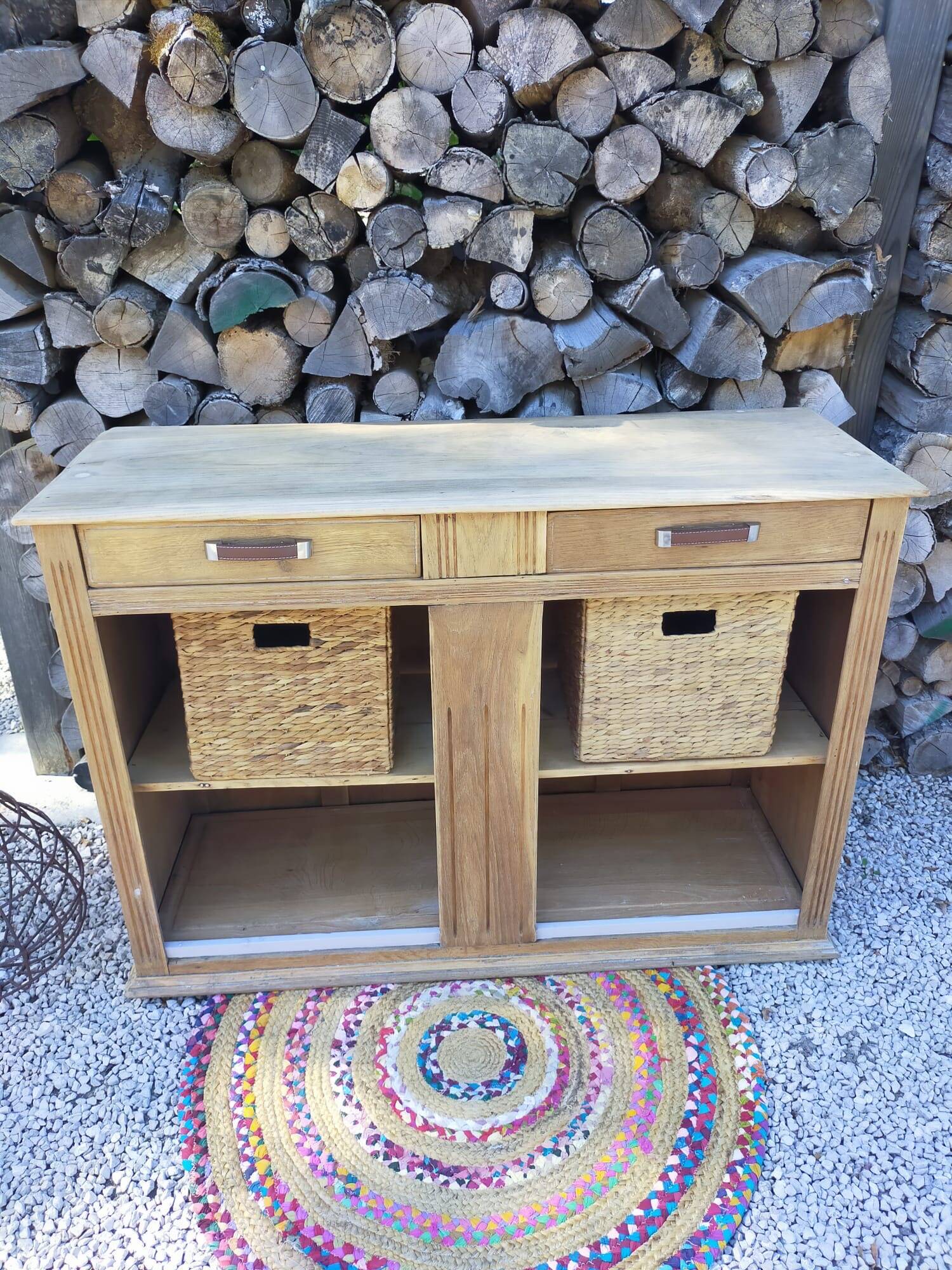 Solid wood storage furniture
