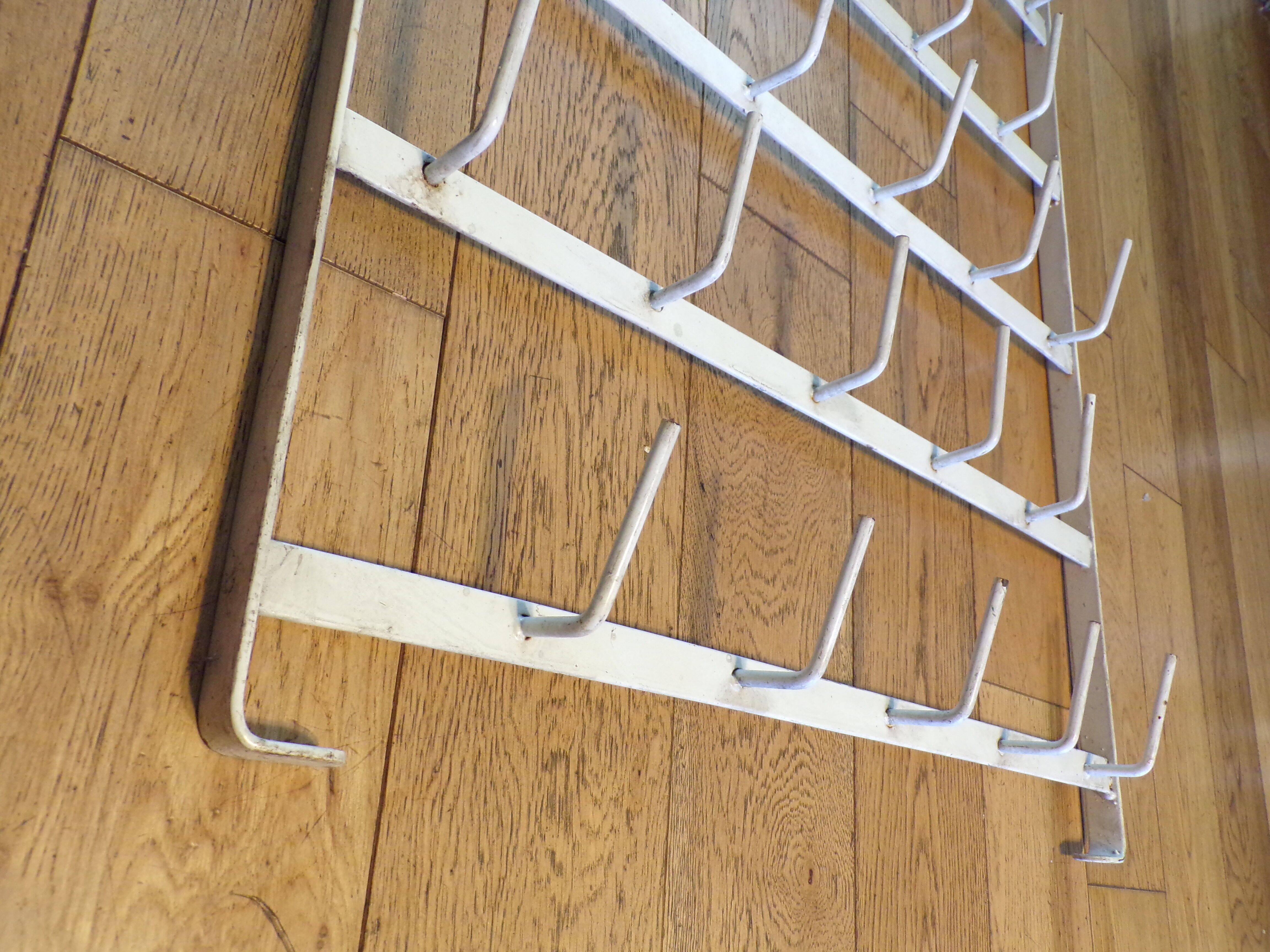 Vintage wall bottle holder