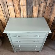 Commode de style Art Déco verte (rénovée)