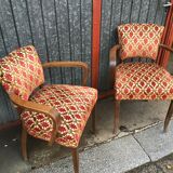 Pair of vintage bridge chairs