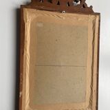Bevelled mirror frame carved wood