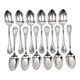 Twelve large Christofle Marly table spoons, silver-plated.