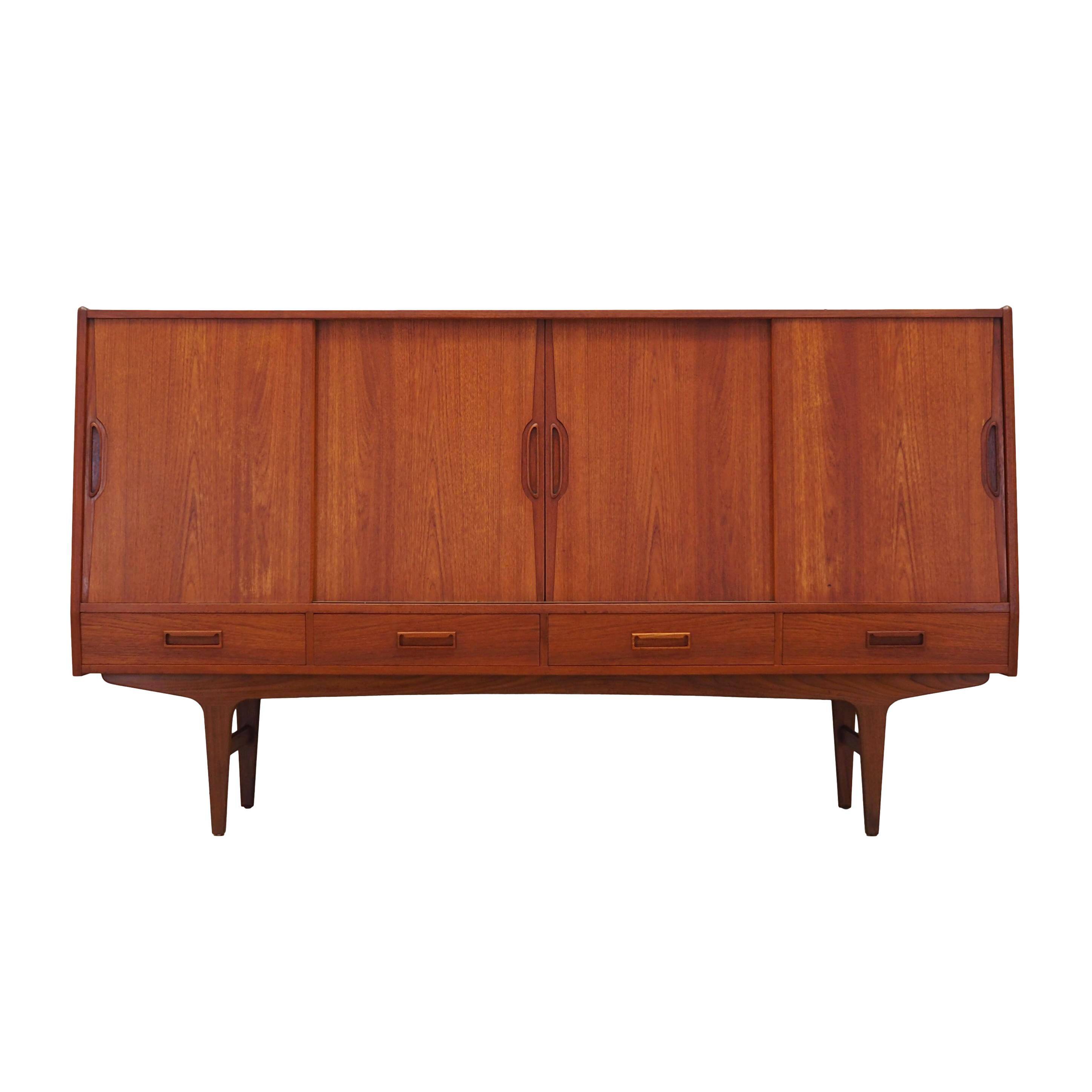 Teak highboard, Danish design, 1960s, designer: Børge Seindal