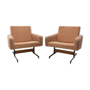 Paire de fauteuils pivotants