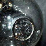 Vintage pitcher carafe in bubble-blown glass from Biot glassworks? H. 34cm