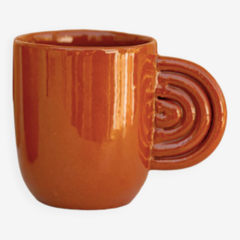 Tasse en céramique Ambre terracotta - Oustao