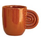 Amber terracotta ceramic cup - Oustao