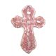 Wall cross by Louise Arnaud, Limoges Art enamels, 1970s