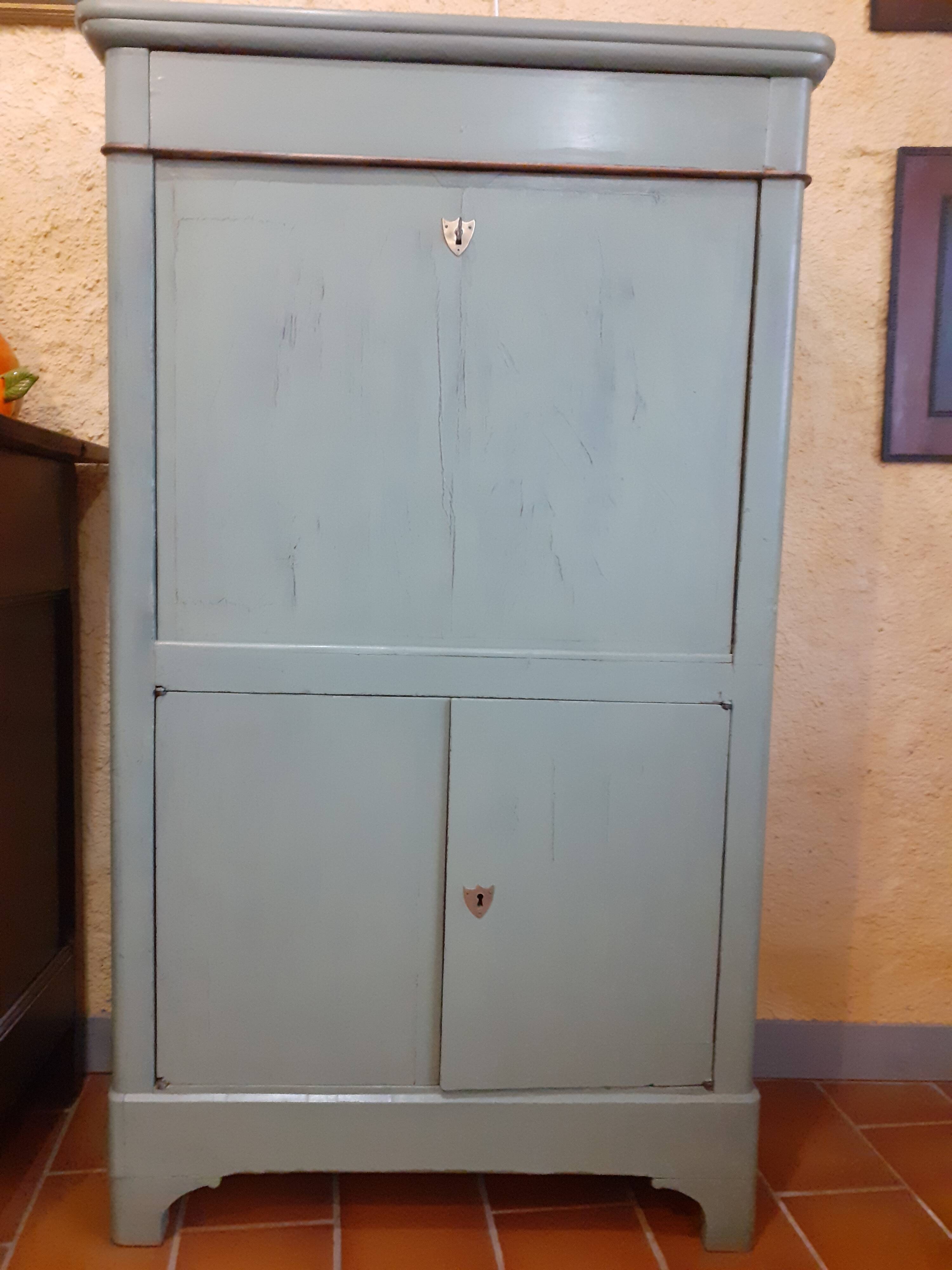 Drop-leaf secretary - 1850s