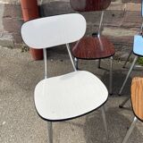 6 vintage mismatched formica chairs