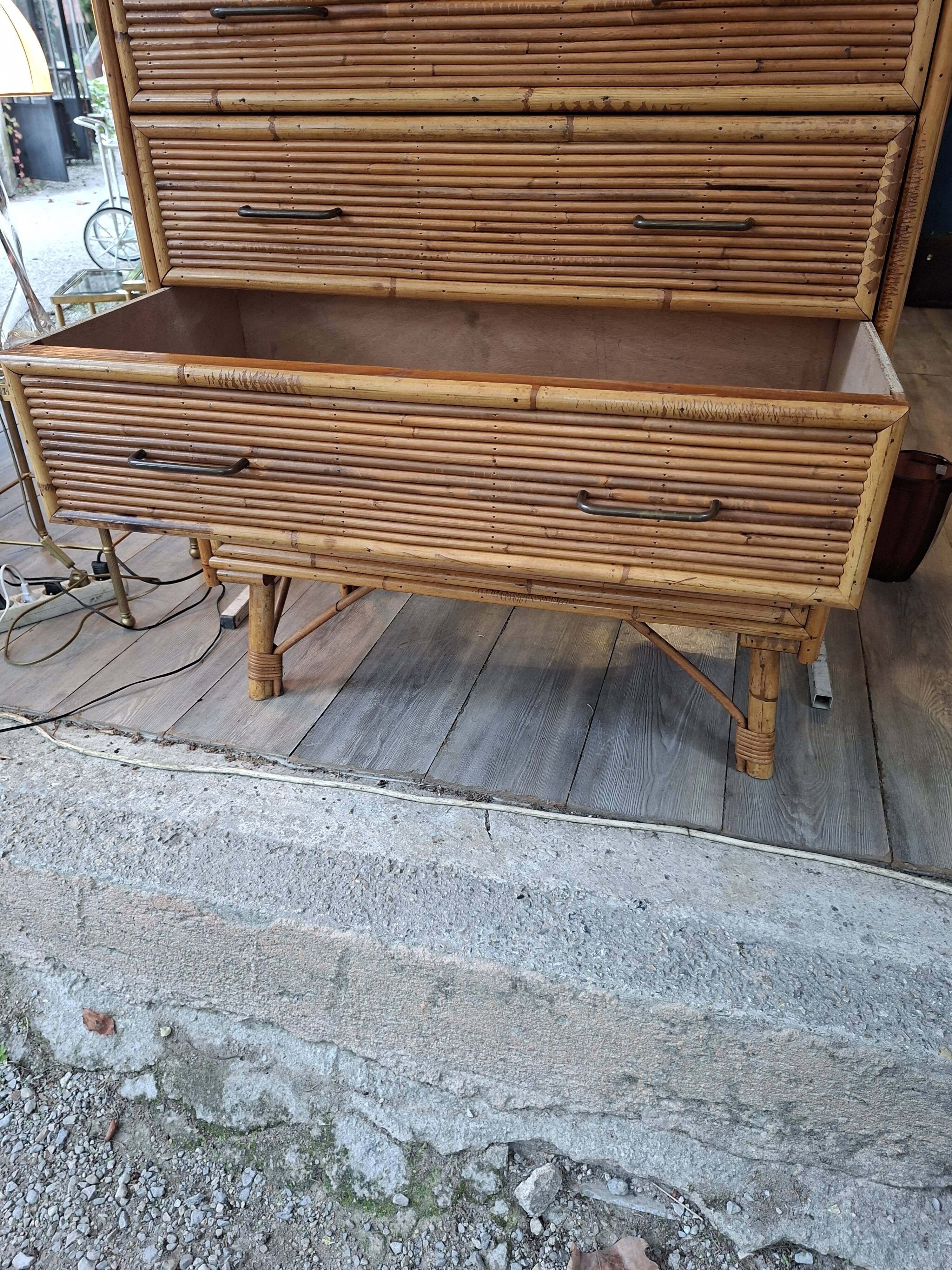 Commode en bambou 