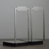 Serres Livres Artisanal Vintage En Acier Brossé Et Bois - Design Moderniste