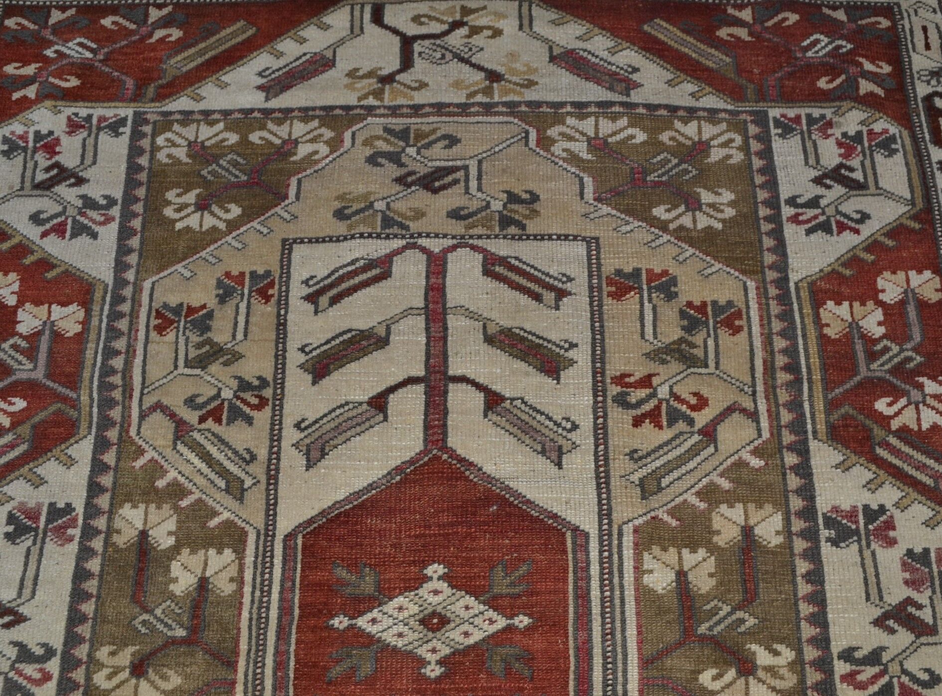 Milas carpet, 124 x 226 cm, anatolia, turkey, tied hand of time 1960