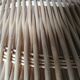 Round rattan tray