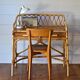 Rattan and bamboo desk