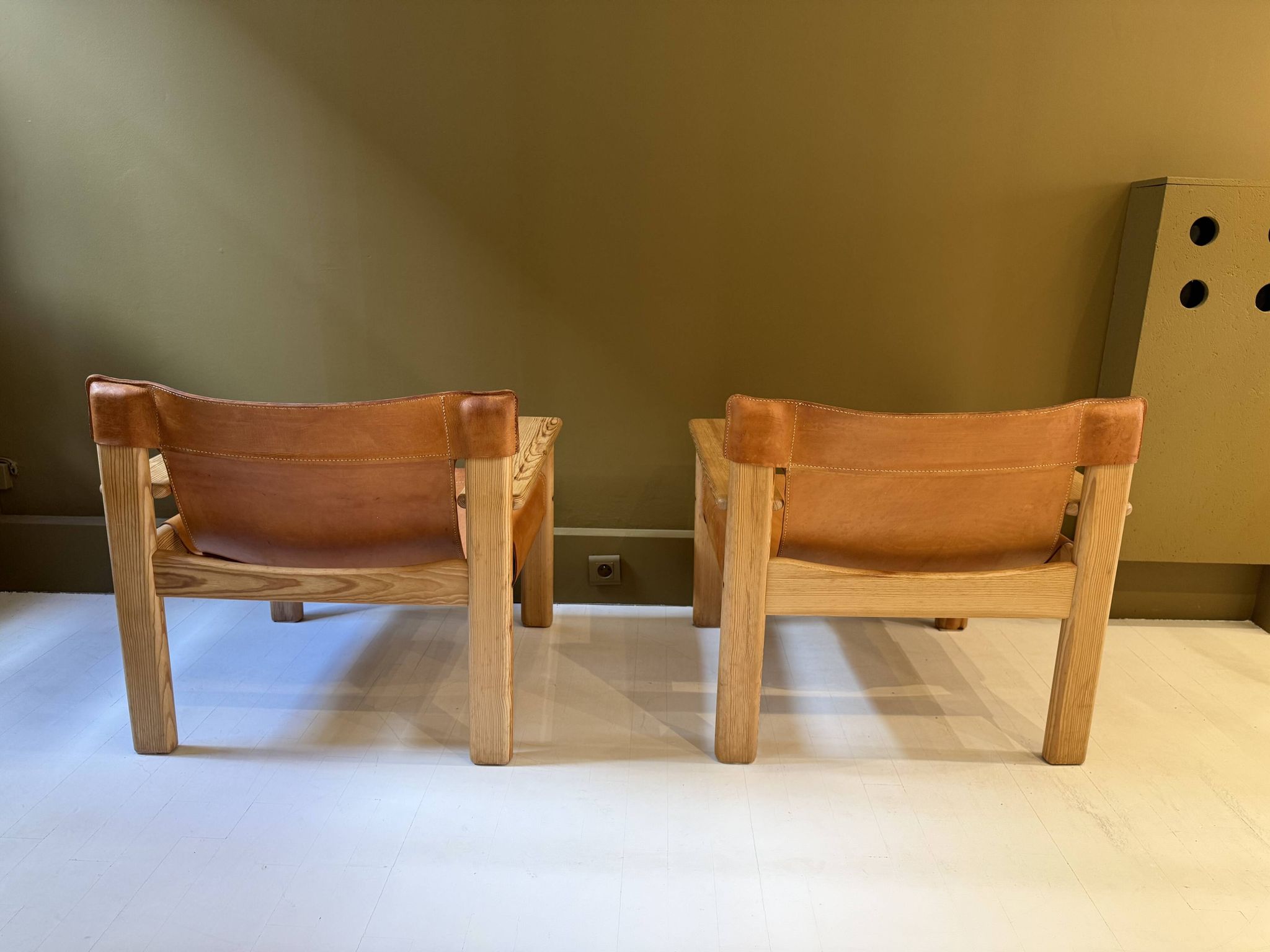 Pair of Scandinavian armchairs "Natura" by Karine Mobring.