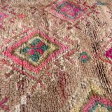Bohemian Vintage Moroccan Rug from the Boujad region