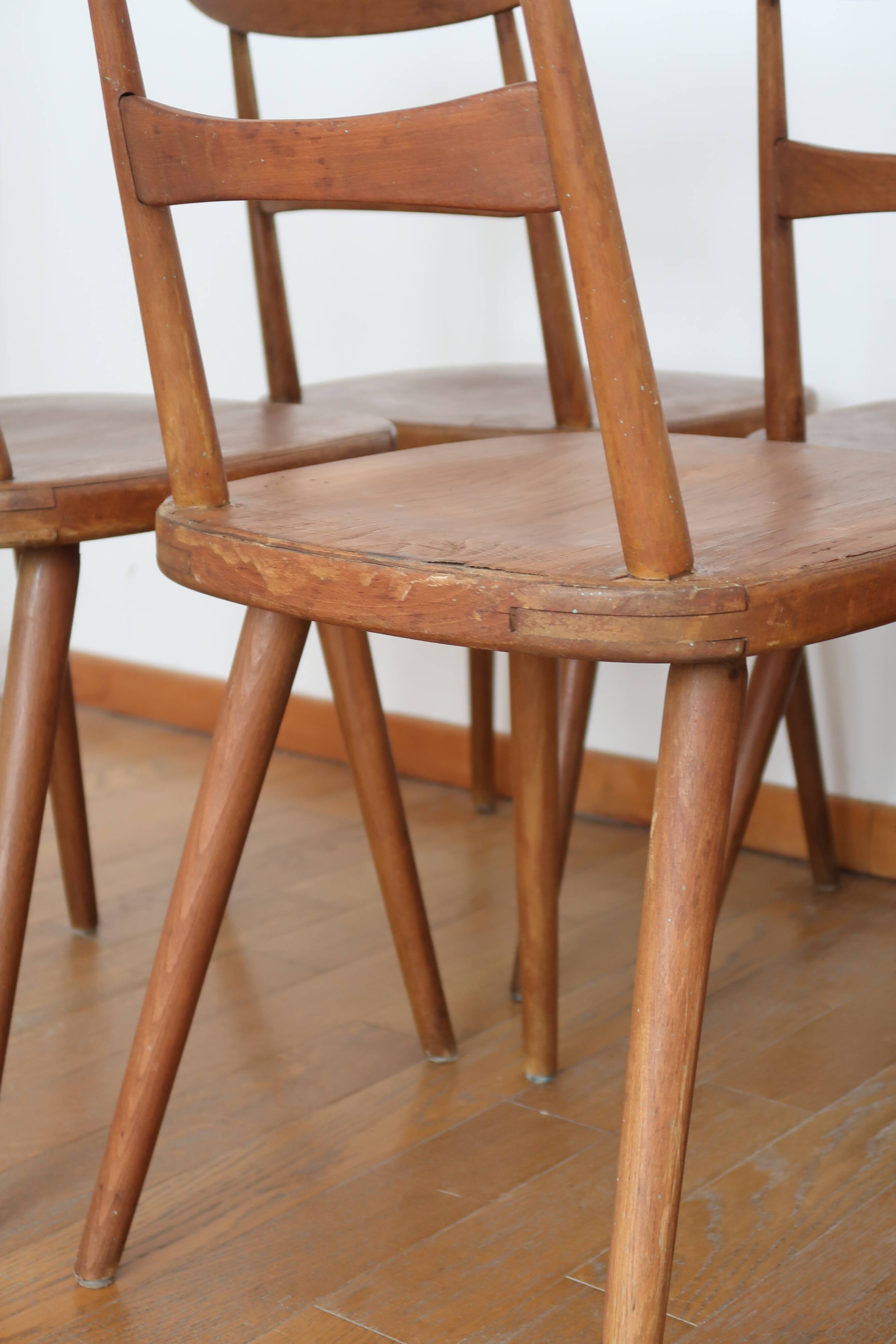 6 Scandinavian bistro chairs