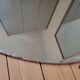 Large vintage beveled oval mirror