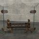 Paire de chenets en bronze Anton Prinner 1930