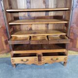 Small Louis XV cherry wood low cabinet