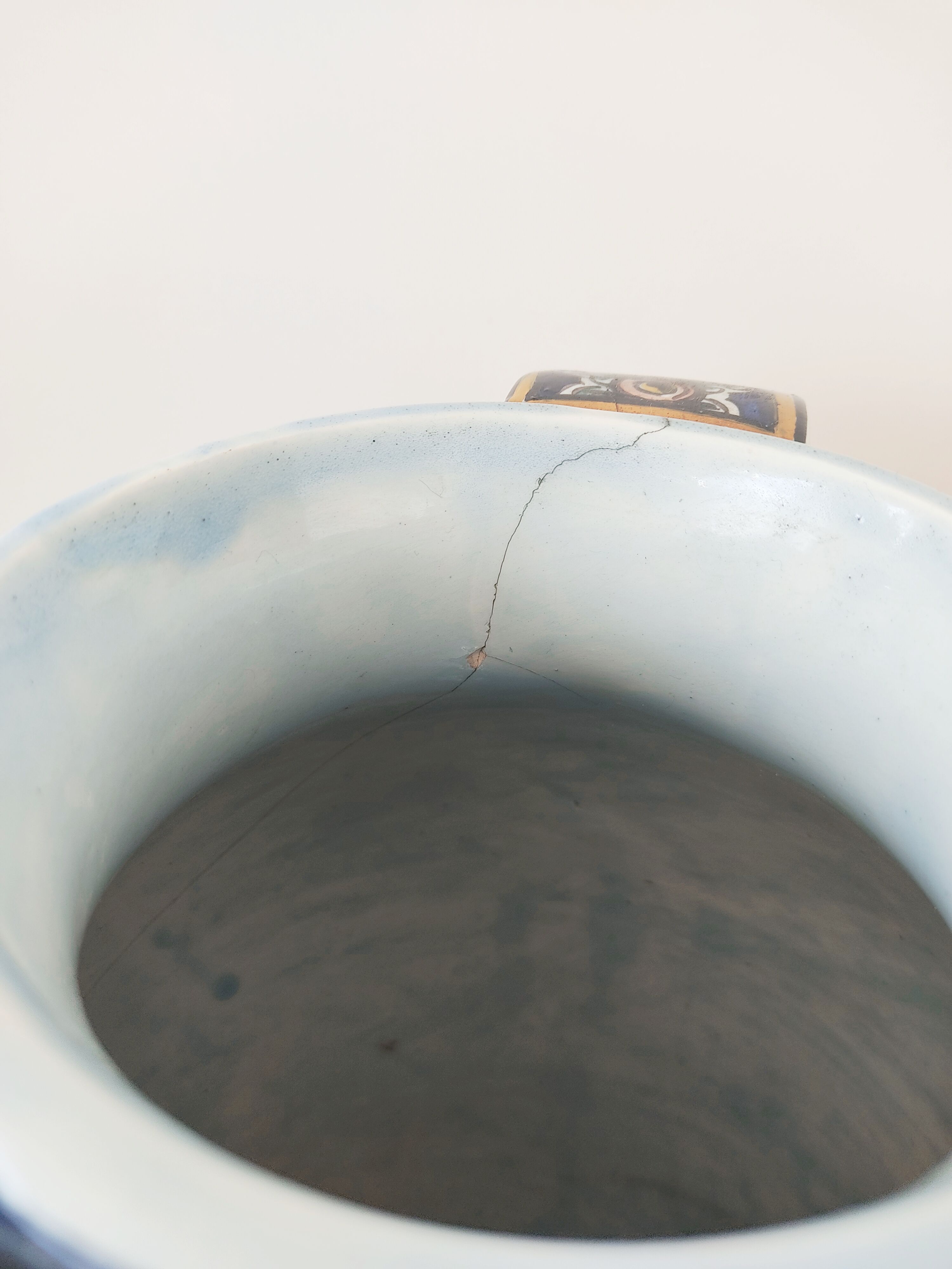 35 cm Portuguese ceramic vase Outeiro Agueda