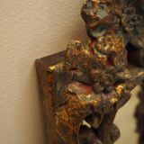 Mirror in a wooden frame, Italian design, 1960s, production: Italy