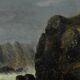 Painting "The Wild Coast of Belle-Île-en-Mer", French school of the 19th century.