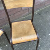 Pair of vintage Mullca school chairs