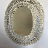 Rattan mirror