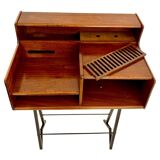 Mid Century Modern Vintage Wood Console Table, FIMSA Italy, 1960s