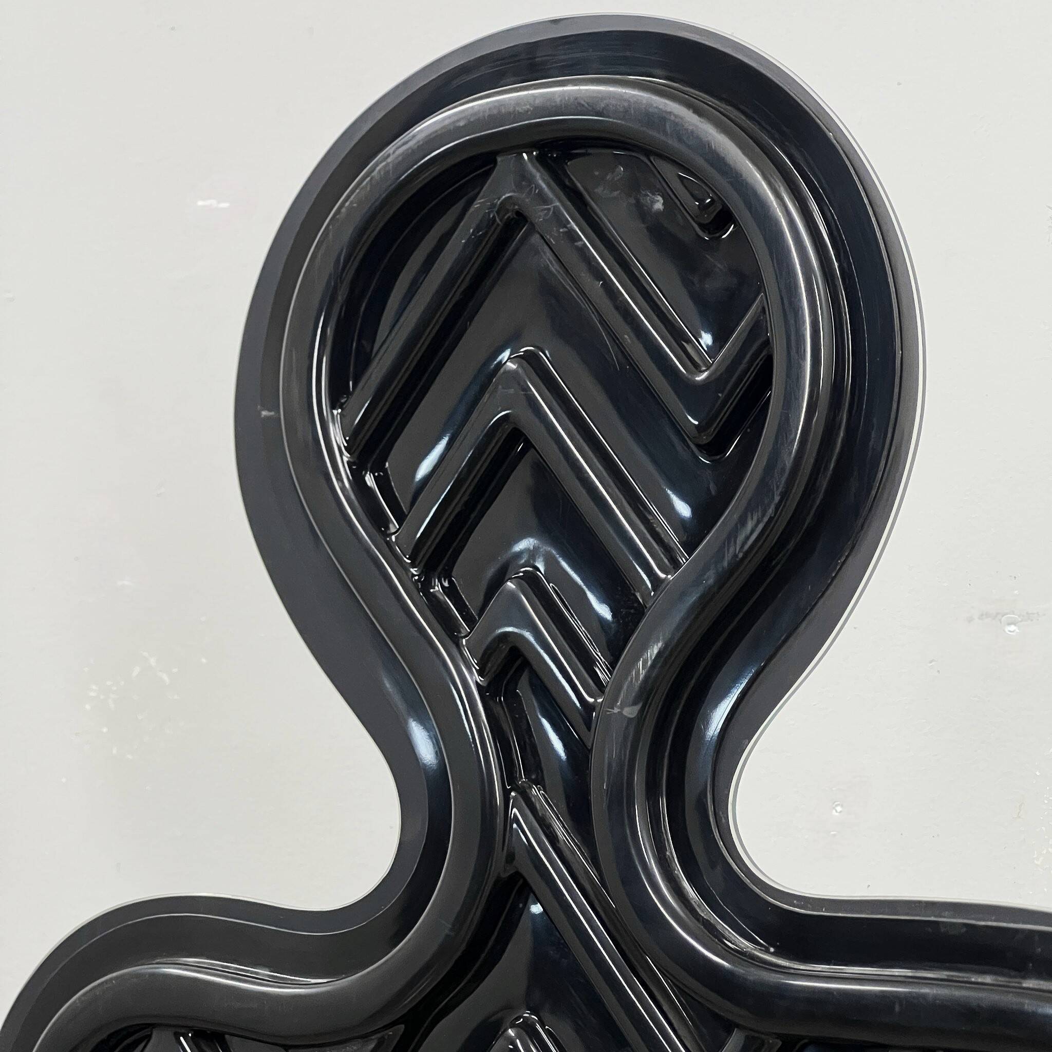 Acerbis "Narciso" postmodern silhouette standing floor mirror 1980s