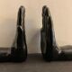 Pair of black ceramic hand book greenhouse, 1970, Netherlands