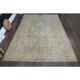 1970s Vintage Persian Handmade Wool Cotton Orange Area Rug 282x377