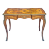 Louis XV style flat desk in marquetry