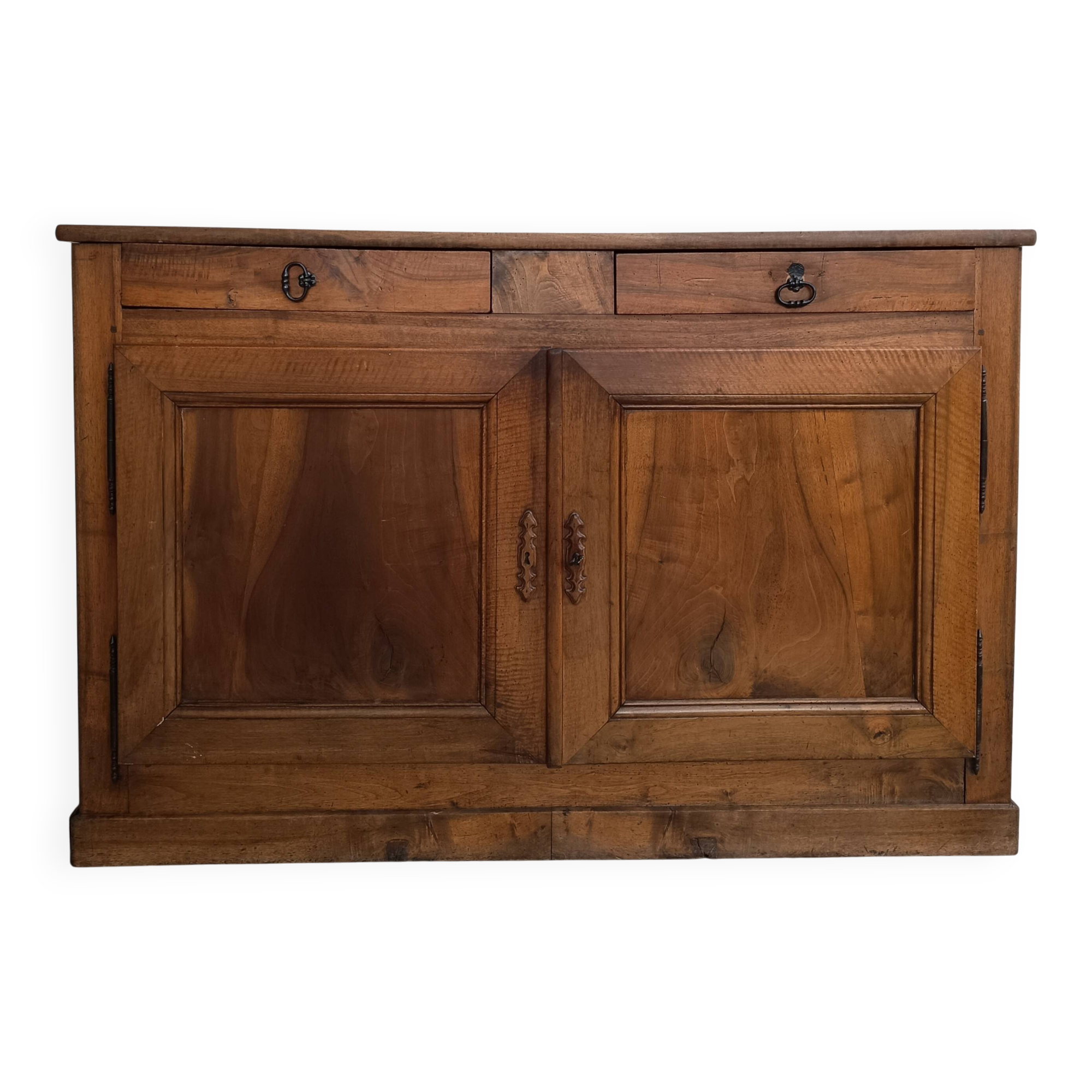 Rustic walnut sideboard