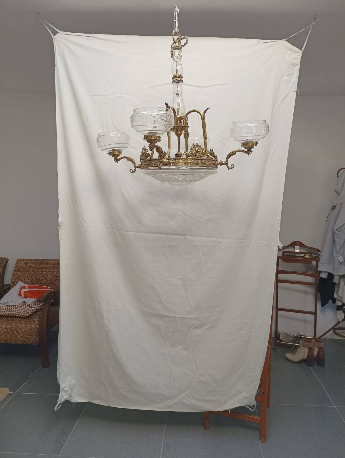 Gran lampara art déco