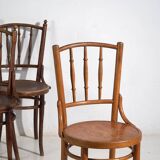 Anciennes chaises Thonet en bois courbé (vers 1920). Ensemble 4 pièces #14