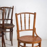 Antique Thonet bentwood chairs (circa 1920). Set of 4 pieces #14
