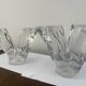 pair of crystal candlesticks signed Schneider 1970