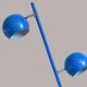 Vintage Eyeball Space Age Spot Light Blue Ball