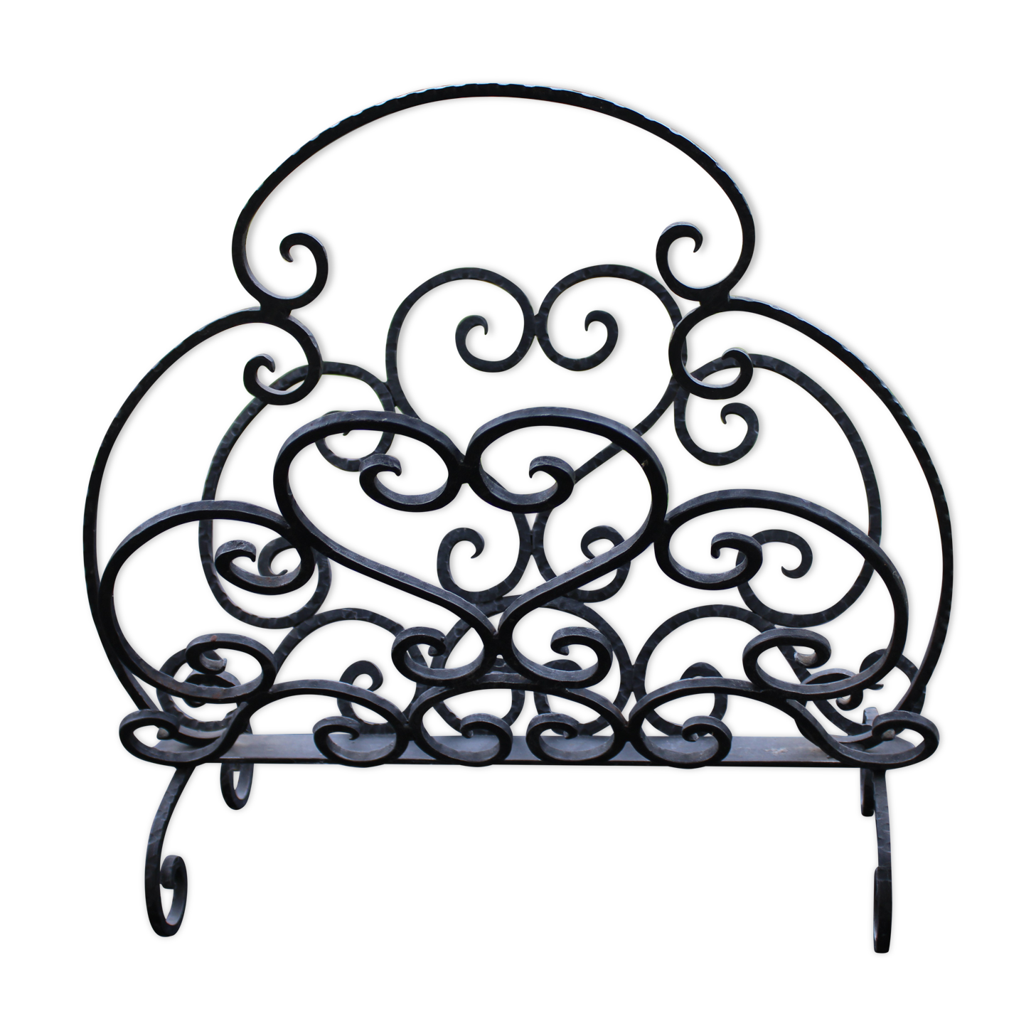 Wrought iron magazine rack