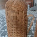 Paire de thermos osier