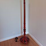 Lampadaire Art Déco en bois peint