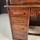 American roll-top desk, solid oak, Czechoslovakia, 1930s